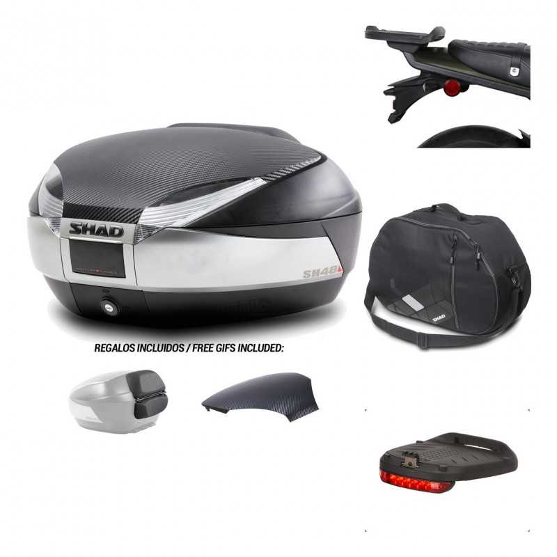 Rear trunk + mounting hardware + accessories  SH48