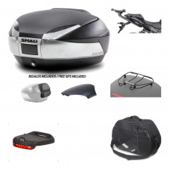 Rear trunk + mounting hardware + accessories  SH48