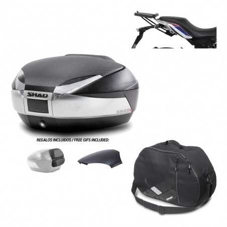 SHAD Baul trasero + herraje montaje bolsa interna SH48 KIT-180672