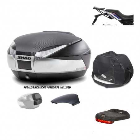 SHAD Baul trasero + herraje montaje accesorios SH48 KIT-180673
