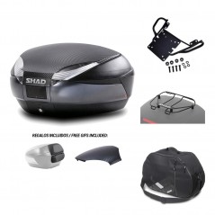 Rear trunk + mounting hardware + accessories  SH48