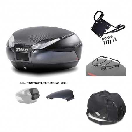SHAD Baul trasero + herraje montaje accesorios SH48 KIT-181022