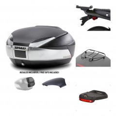 SHAD Baul trasero + herraje montaje accesorios SH48 KIT-180723