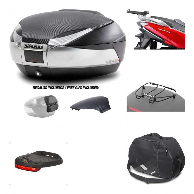 Rear trunk + mounting hardware + accessories  SH48