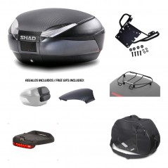 SHAD Baul trasero + herraje montaje accesorios SH48 KIT-181023