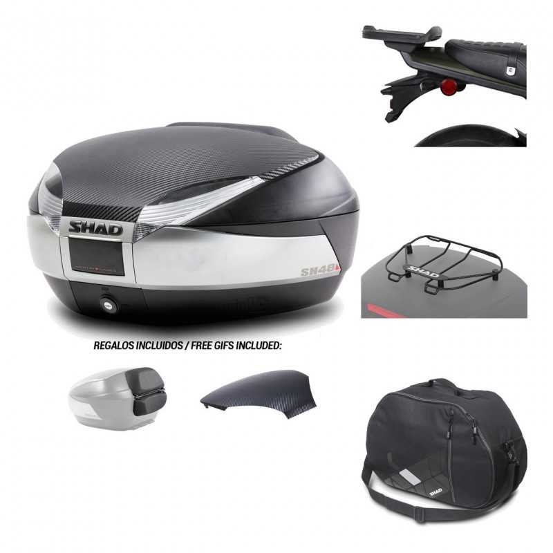 Rear trunk + mounting hardware + accessories  SH48