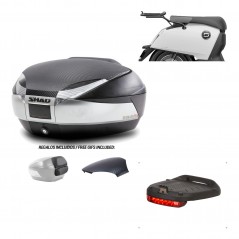 SHAD Baul trasero + herraje montaje luz de freno SH48 KIT-180975