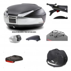 SHAD Baul trasero + herraje montaje accesorios SH48 KIT-180725