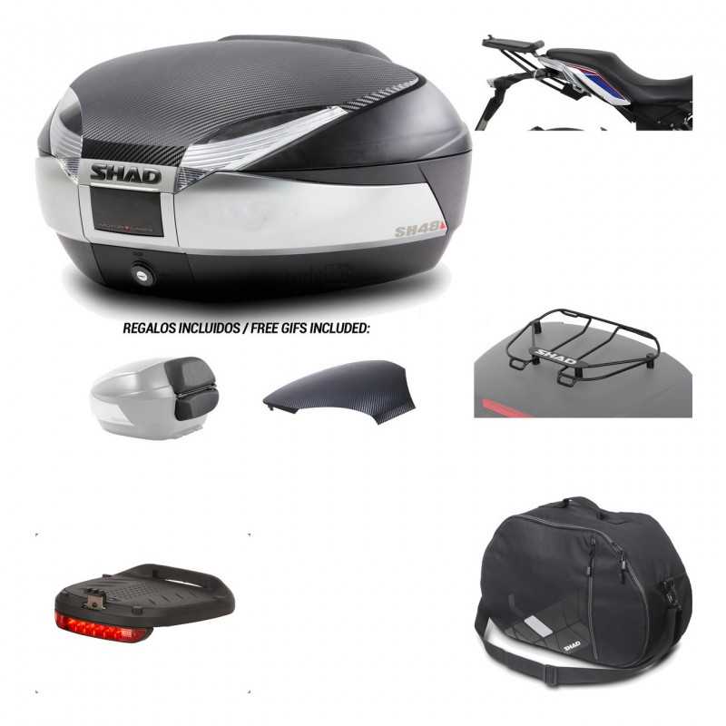 Rear trunk + mounting hardware + accessories  SH48