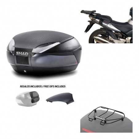 SHAD Baul trasero + herraje montaje parrilla portabultos superior SH48 KIT-181025