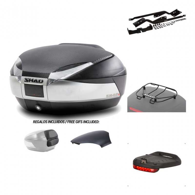 Rear trunk + mounting hardware + accessories  SH48