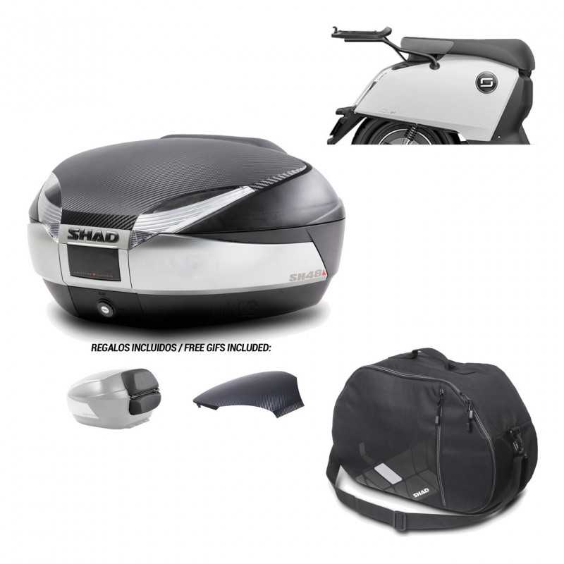 SHAD Baul trasero + herraje montaje bolsa interna SH48 KIT-180976