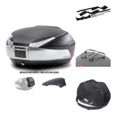 SHAD Baul trasero + herraje montaje accesorios SH48 KIT-180628