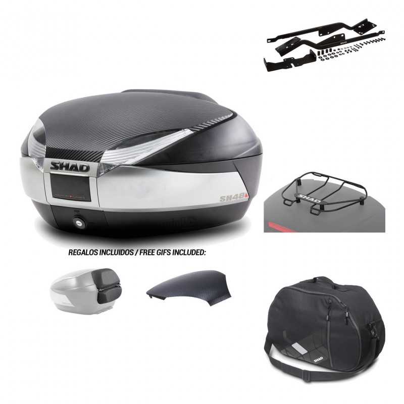 SHAD Baul trasero + herraje montaje accesorios SH48 KIT-180628