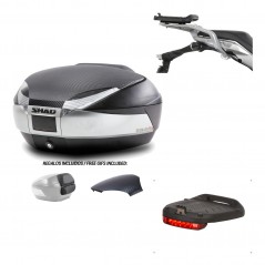 SHAD Baul trasero + herraje montaje luz de freno SH48 KIT-180679
