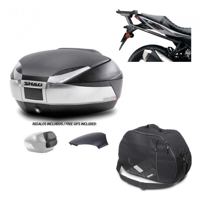 SHAD Baul trasero + herraje montaje bolsa interna SH48 KIT-180728
