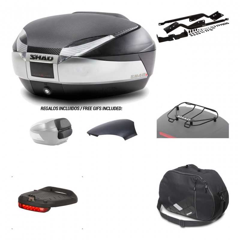 SHAD Baul trasero + herraje montaje accesorios SH48 KIT-180629