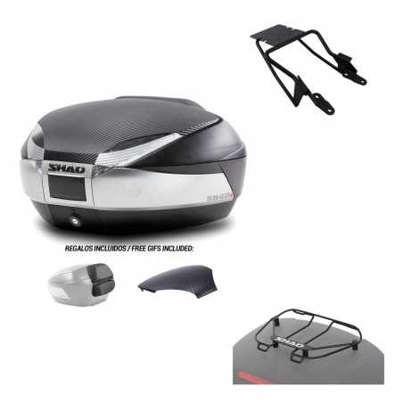SHAD Baul trasero + herraje montaje parrilla portabultos superior SH48 KIT-180927
