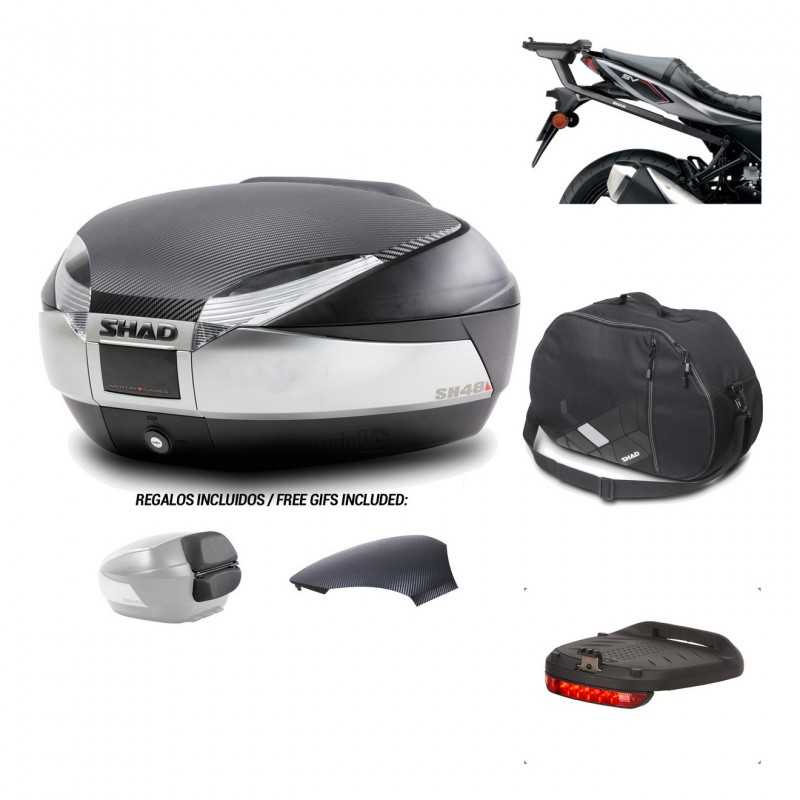 SHAD Baul trasero + herraje montaje accesorios SH48 KIT-180729