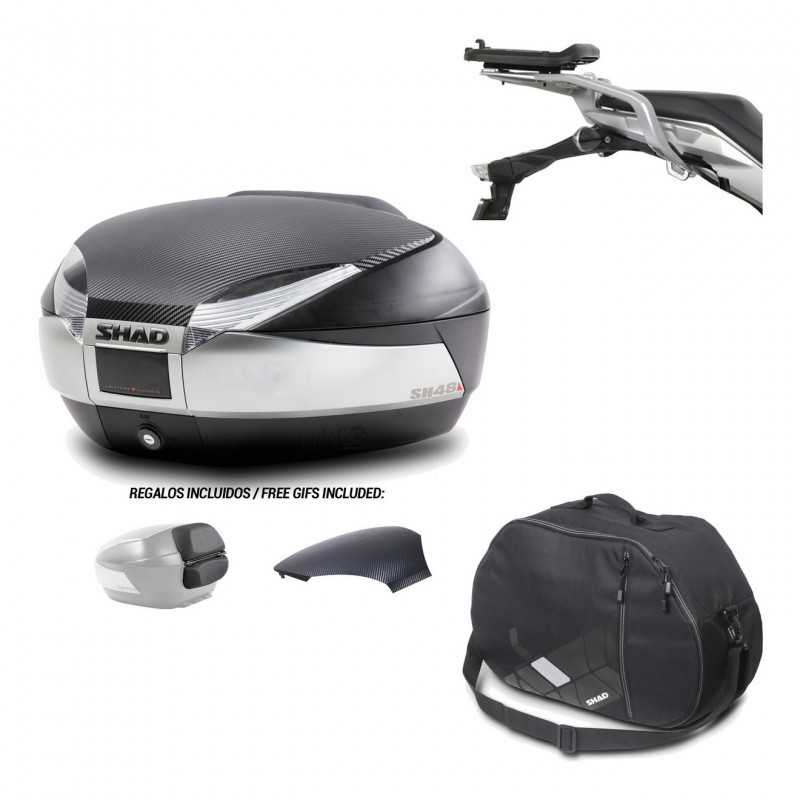 SHAD Baul trasero + herraje montaje bolsa interna SH48 KIT-180680