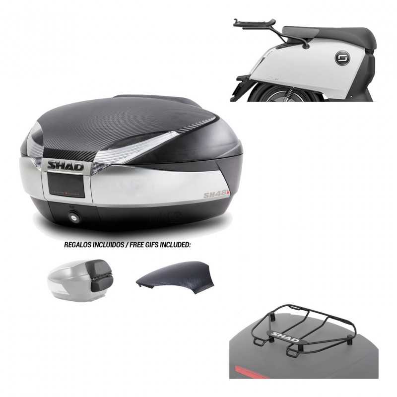 SHAD Baul trasero + herraje montaje parrilla portabultos superior SH48 KIT-180978