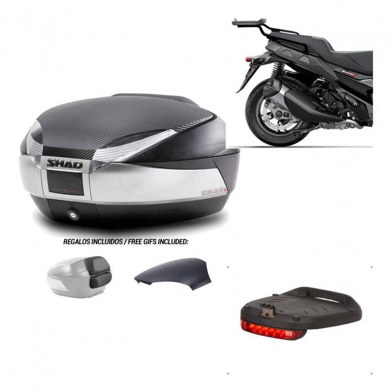 SHAD Baul trasero + herraje montaje luz de freno SH48 KIT-180879