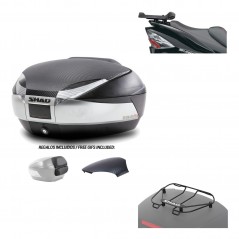SHAD Baul trasero + herraje montaje parrilla portabultos superior SH48 KIT-180630