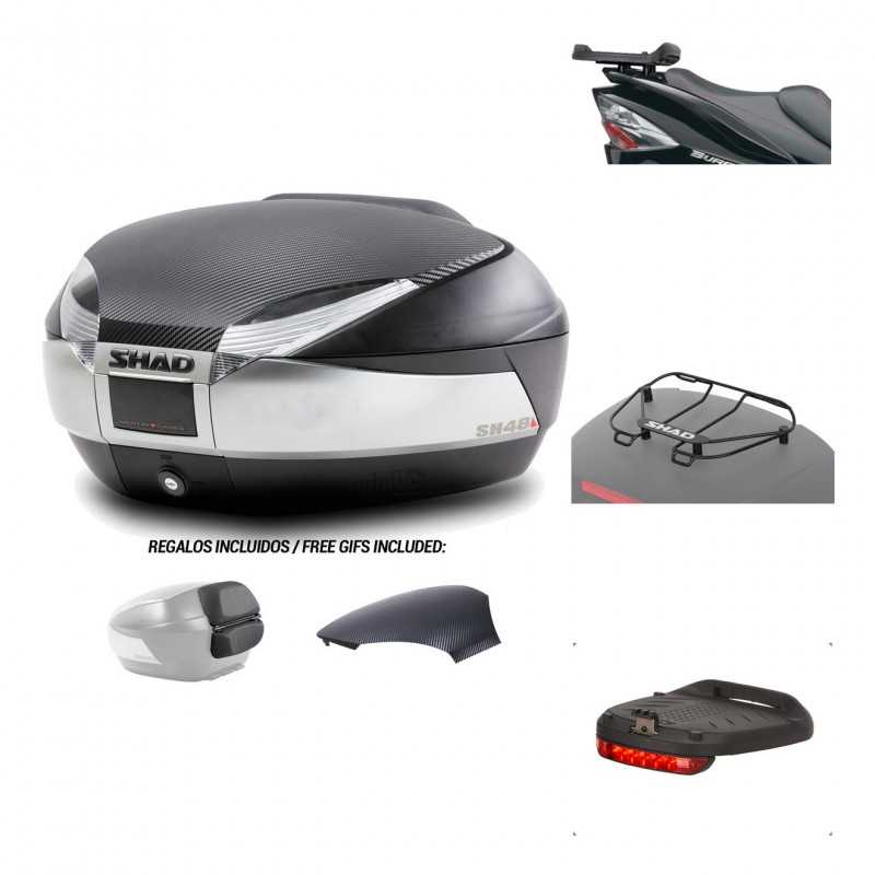 Rear trunk + mounting hardware + accessories  SH48