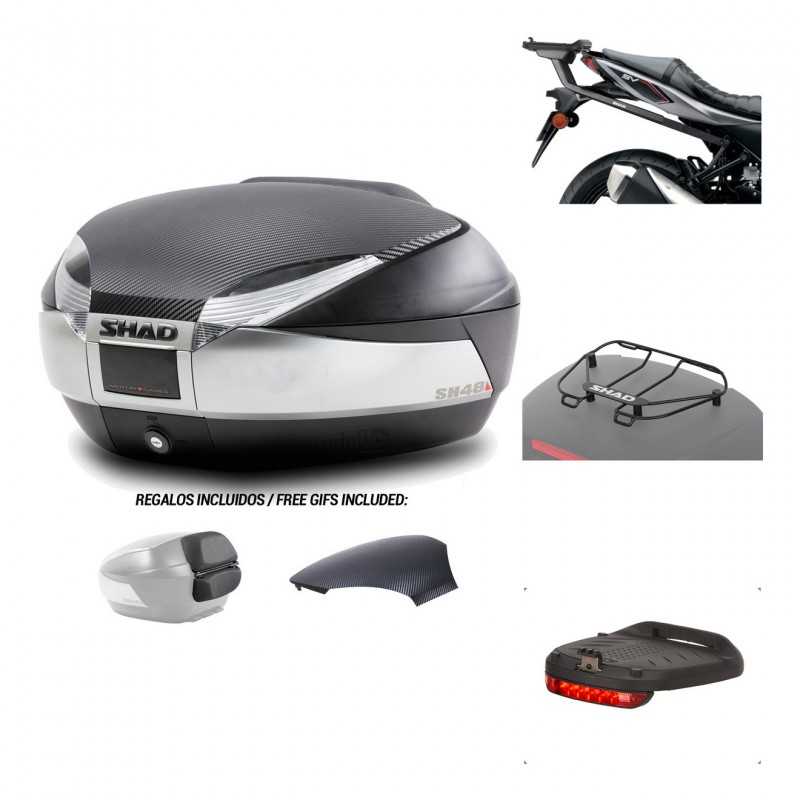 SHAD Baul trasero + herraje montaje accesorios SH48 KIT-180731
