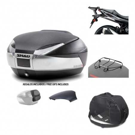 SHAD Baul trasero + herraje montaje accesorios SH48 KIT-180732