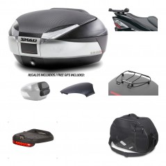 SHAD Baul trasero + herraje montaje accesorios SH48 KIT-180633