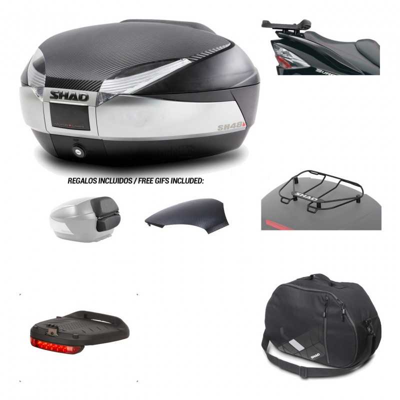 SHAD Baul trasero + herraje montaje accesorios SH48 KIT-180633