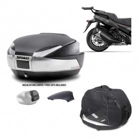 SHAD Baul trasero + herraje montaje bolsa interna SH48 KIT-180880