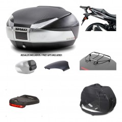 Rear trunk + mounting hardware + accessories  SH48