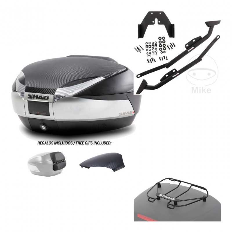 SHAD Baul trasero + herraje montaje parrilla portabultos superior SH48 KIT-180634
