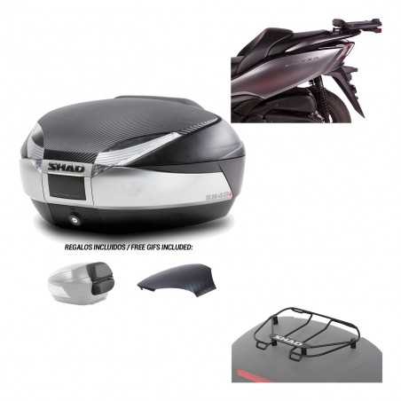 SHAD Baul trasero + herraje montaje parrilla portabultos superior SH48 KIT-180932