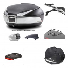 Rear trunk + mounting hardware + accessories  SH48