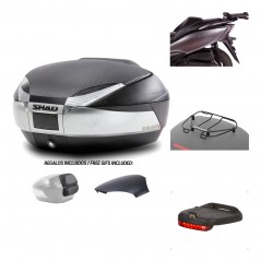 Rear trunk + mounting hardware + accessories  SH48