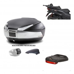 SHAD Baul trasero + herraje montaje luz de freno SH48 KIT-180735