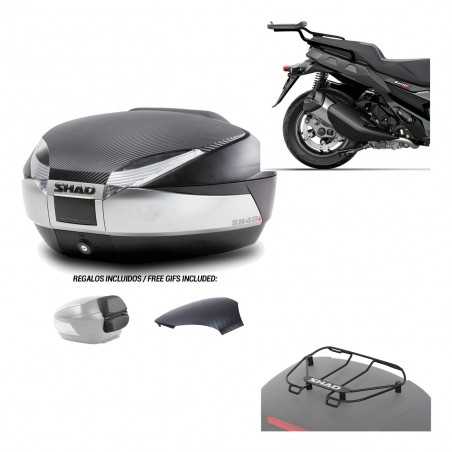 SHAD Baul trasero + herraje montaje parrilla portabultos superior SH48 KIT-180882