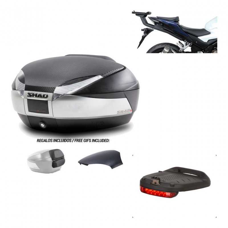 Back trunk + big top fitting + brake light  SH48