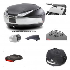 SHAD Baul trasero + herraje montaje accesorios SH48 KIT-180981