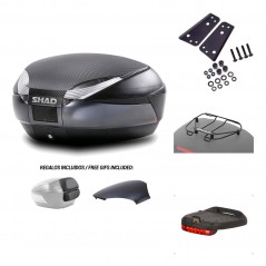 SHAD Baul trasero + herraje montaje accesorios SH48 KIT-181031