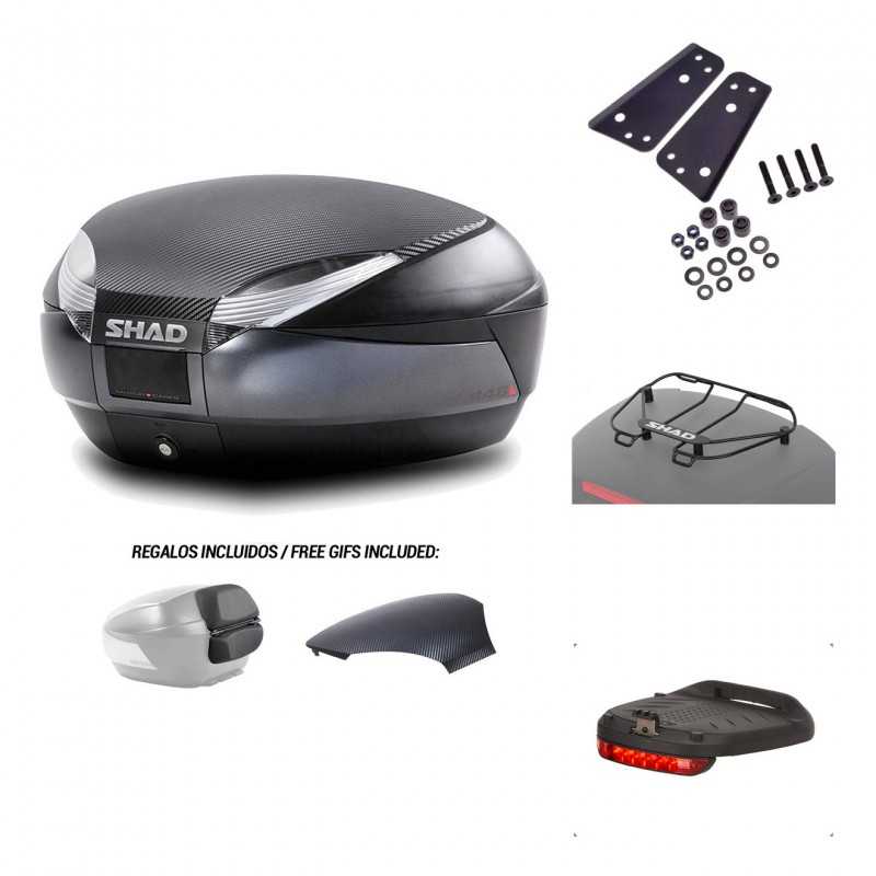 SHAD Baul trasero + herraje montaje accesorios SH48 KIT-181031