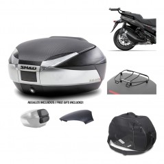 Rear trunk + mounting hardware + accessories  SH48