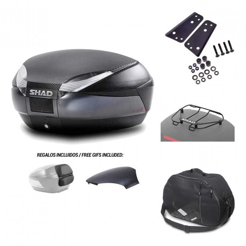 SHAD Baul trasero + herraje montaje accesorios SH48 KIT-181032
