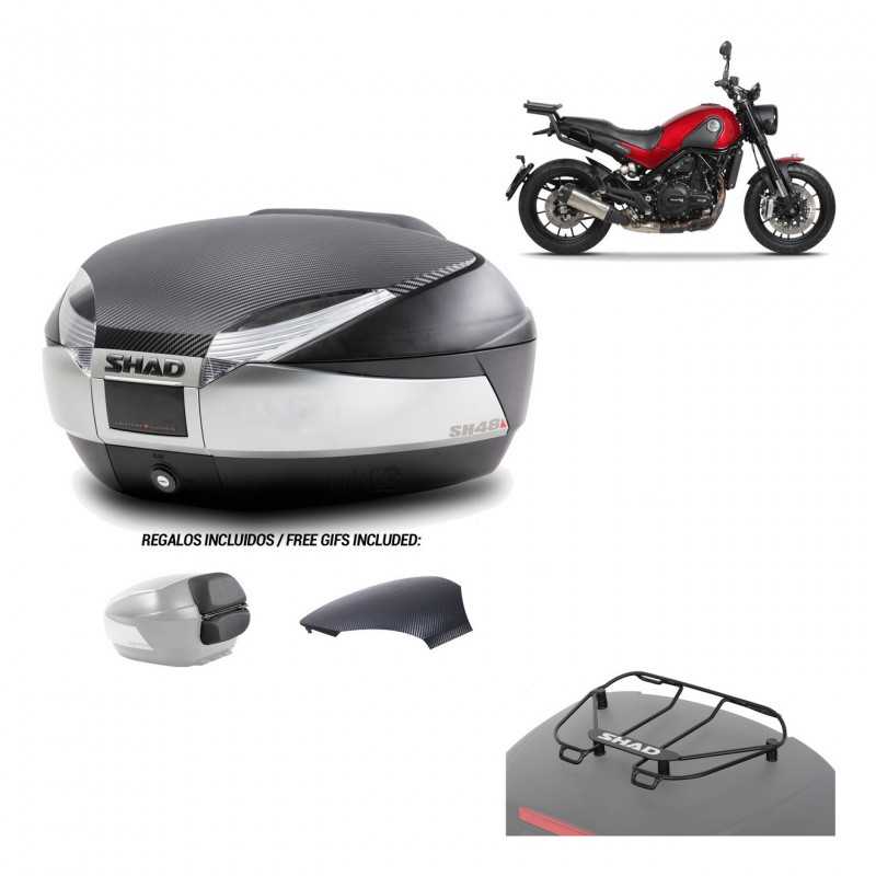 SHAD Baul trasero + herraje montaje parrilla portabultos superior SH48 KIT-180690