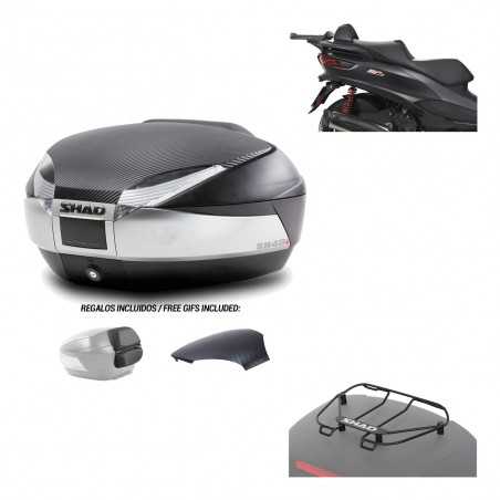 SHAD Baul trasero + herraje montaje parrilla portabultos superior SH48 KIT-180738