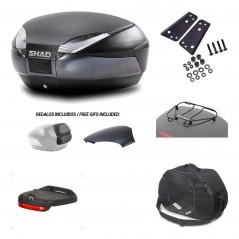 SHAD Baul trasero + herraje montaje accesorios SH48 KIT-181033