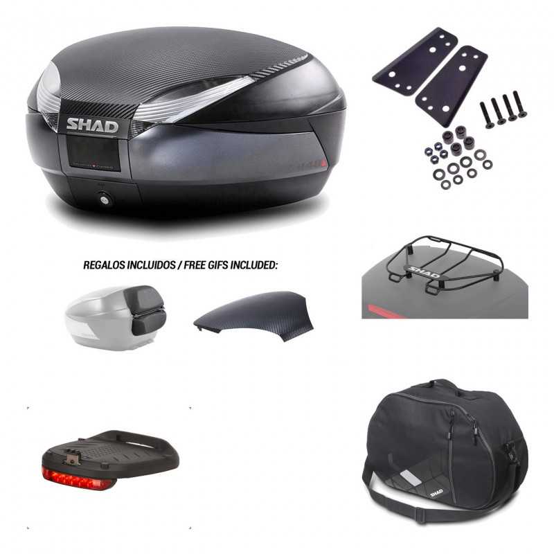 SHAD Baul trasero + herraje montaje accesorios SH48 KIT-181033